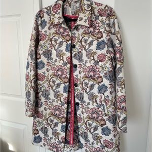 Tristan | Floral pattern tapestry jacket coat